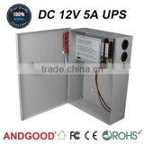 UPS Power Supply For CCTV Camera AGSIWD1205-01B Security Rated Power 60W