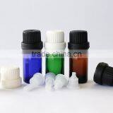 50ml,30ml,20ml,10ml,15ml Cobalt Bule Glass Bottle With Orifce Reducer and White Cap Black Cap thumbnail-1
