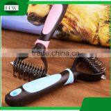 Pet Accessories Plastic Long Handle Hanging Cat Dog Pet Bath Massage Hair Removal Grooming Slicker Brush Comb thumbnail-5