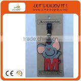 3D Round Rubber Hard Plastic Luggage Tag thumbnail-1