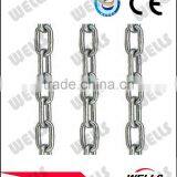 Grade43 Raw Material Galvanized Iron Link Chain