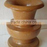DECORATIVE INDUS GOLD MARBLE FLOWER VASES thumbnail-1