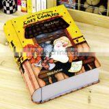 Empty Tin Cans Pass SGS ISO FDA Book Shaped Tin Can thumbnail-1