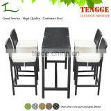 Foshan Outdoor Garden Furniture 5 Pieces Rattan Bar Furniture thumbnail-2