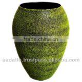 Beautiful New Style Brushed Finish Home Decoration Metal Vase thumbnail-1