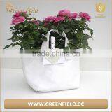 Cheap Price High Quality White Planter Grow Bag With Two Handles thumbnail-3