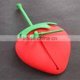 New Design Strawberry Silicone Key and Coin Bag Key Holder Promotion Gift thumbnail-2