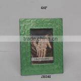 Green Enamel Painted Cast Aluminium Photo Frame Available in All Colours thumbnail-1