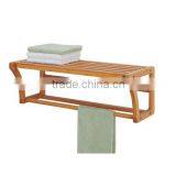 3-Tier Corner Bamboo Bathroom Storage Shelf thumbnail-4