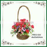 Honey willow miniature flower basket