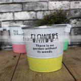 Flower Print Ice Buket/ Beverage Holder/Party Cooler/Garden Beer Bucket/Pails thumbnail-3