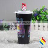 BPA Free Customized Made pp Plastic Cup With Top Figurine thumbnail-1