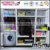 Korean Style Adjustable Shelves Metal Storage Goods Rack Shelving thumbnail-1