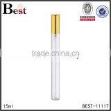 Best Selling Cosmetic Packaging 15ml Yiwu Clear Perfume Bottle Thin and Long Golden Silver Aluminum Spray Glass Bottle Perfume thumbnail-1