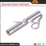 D3 Q5 Led 150LM AAA Battery Stainless Steel Flashlight Mini Light Pen Torch With Gift Box thumbnail-1
