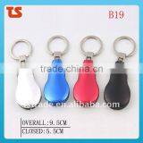 2014 Promotion Mini Multi Aluminium Oxide LED Metail Gift Pocket Keychain Knife Tools B19