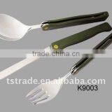 2014 Picnic Multi Pocket Stainless Steel Barbecue Tool Set Outdoor Tableware(K9003-1)