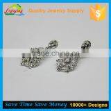 Wholesale Druzy Stainless Steel Cuff Link Earring Jewelry for Women thumbnail-2