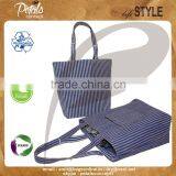 Stripe Print Reversible Grocery Bag thumbnail-2