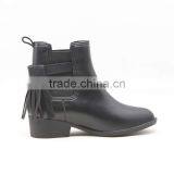 2017 New Low Heel Pointed Toe Women Rain Shoes Boots With Buckle Tassels Decorations thumbnail-4