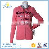 Lady Fashion Zipper-Up Sweatshirt With Chinese Style Hood thumbnail-1
