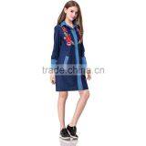Domin Fashion Denim Styles Latest Embroidery Dress Designs thumbnail-4