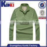 Custom Hot Fashion Athletic Fit Long Sleeve Polo Shirts thumbnail-1