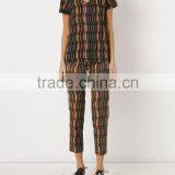 Nice Design Mid-rise Printed Straight Fashion Trousers for Women thumbnail-1