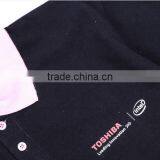 Fashionable Yellow Rib Sleeve Embroidered Reactive Dye Black Polo T-shirt thumbnail-3