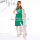Maxnegio Formal Ladies Official Green Dresses thumbnail-3