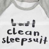 2017 Hot Sale Newborn Baby Clothes Wholesale Unisex Custom Printing Jumpsuit Plain Summer Organic Cotton Knitted Baby Romper thumbnail-3