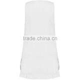 New Arrival Women White V Neck Tunic Vest Plain Chiffon Summer Sleeveless Clothing thumbnail-3