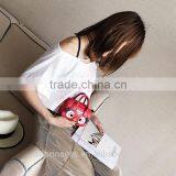 Summer Cartoon Single Shoulder Bags for Girls Red Cute Hand Carry Bag thumbnail-4