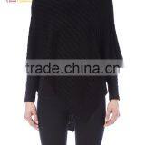 New Fashion Wrap Poncho Cable Cotton Ponchos thumbnail-6