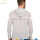 Plain Mens Merino Knit Cardigan Hoode, Mens Sweater Hoodie thumbnail-2