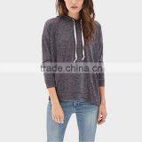 2015 Women Wear Gray Hoodie With Tie thumbnail-1
