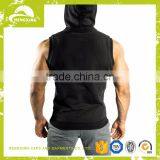 SLEEVELESS ZIP HOODIE,cheap Sleeveless Workout Hoodies,blank Mens Sleeveless Hoodie, thumbnail-3