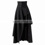 Walson 2017 womens steampunk gothic black long skirt