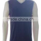ISO 9001 Audit Factory Blank Tailored Wholesale V-neck Gym Vest thumbnail-2