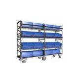 Industrial Steel Storage Rack With 4 Swivel Casters, Trolleys Deck Plywood Plate thumbnail-1