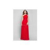 Sheath/Column One Shoulder Floor-length Chiffon Prom Dresses 2013 thumbnail-1