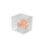 Cupcake Transparent Fashion Plastic Packaging Boxes / PP Foldable Box