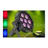 High Brightness 4 in 1 RGBW LED Par Lights 10W * 7 Bulbs For Stage Show