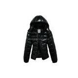 Moncler Clairy Bady Down Jacket,black,shiny,size 1