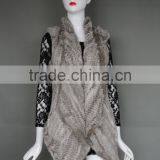 Fashion Ladies Knit Fur Vest/ Spring Outwear Coat With Fine Workmanship thumbnail-1