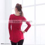 High Quality Fitness Clothing Women Long Sleeve Tee thumbnail-2