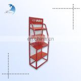 Red color 5-tier metal wire display racks