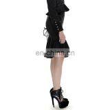 Punk Rave Women's Gothic Military Black Striped Fishtail Skirt Y-286 thumbnail-3