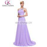 Grace Karin Women Fashion One Shoulder Mermaid Long Beaded Lilac Prom Dress CL2949-8 thumbnail-1
