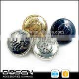 Vintage Crest Pattern Gold Gunmetal Black Matte Silver Ridge Rim Metal Press Button Snap Button Snap Fasteners Diameter 12.7 mm thumbnail-1